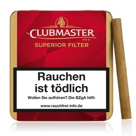 Clubmaster Superior Filter Red | Vanil Aromalı Filtrli Siqarillo | 20 ədəd